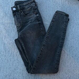 American Eagle skinny jeans grey/black women’s size 4